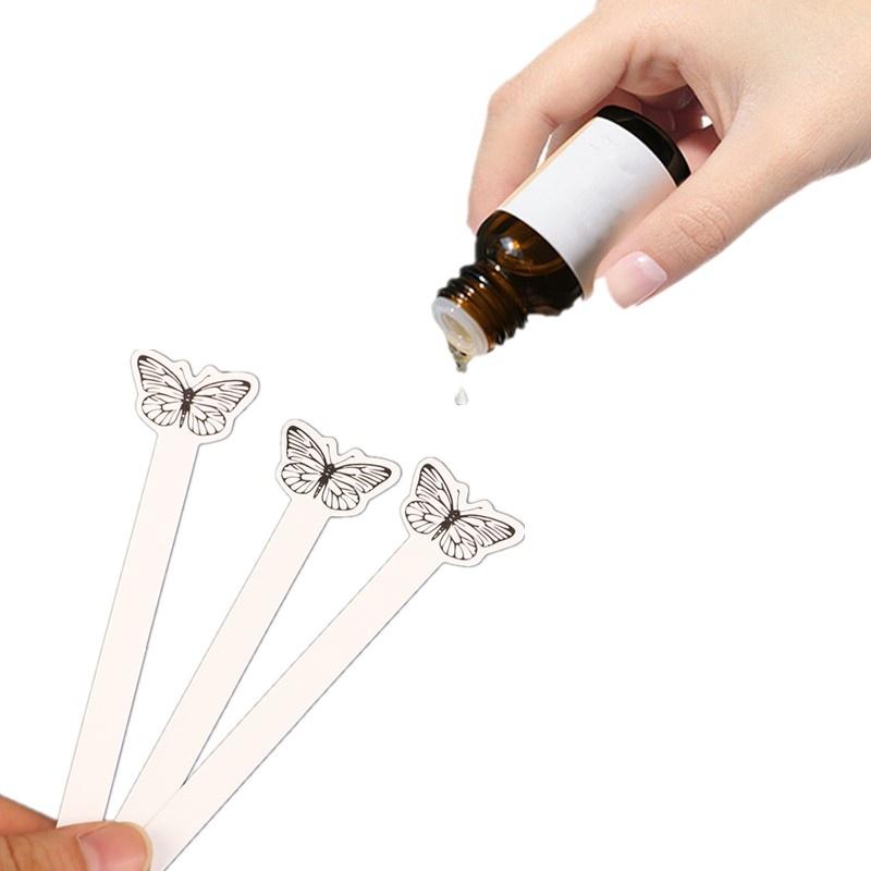 Perfume Fragrance World - 100Pcs Creative Butterfly Shape Testing Aromatherapy