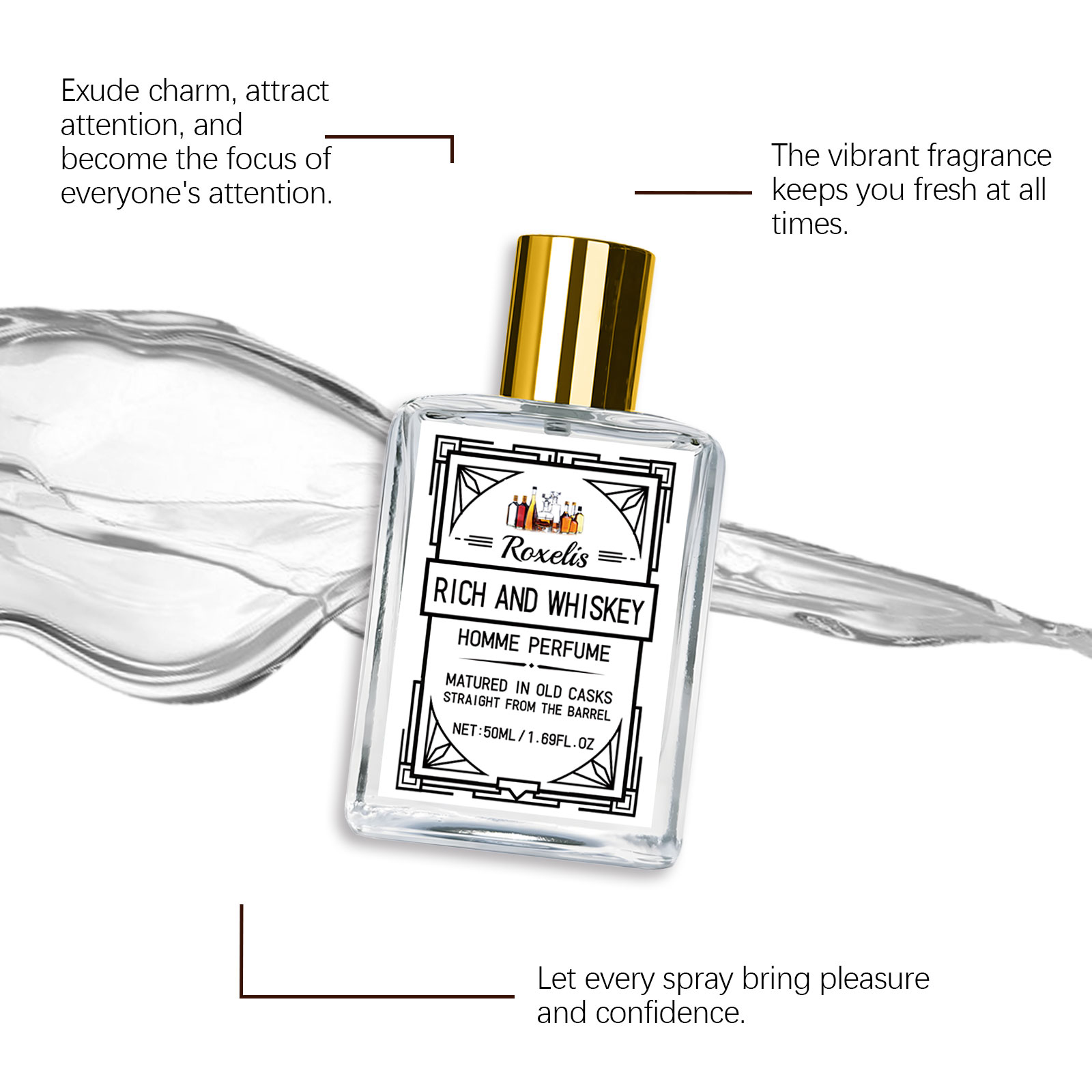 Roxelis 50ml Charm Whisky Men' - Perfume The Fragrance ulasan dan harga